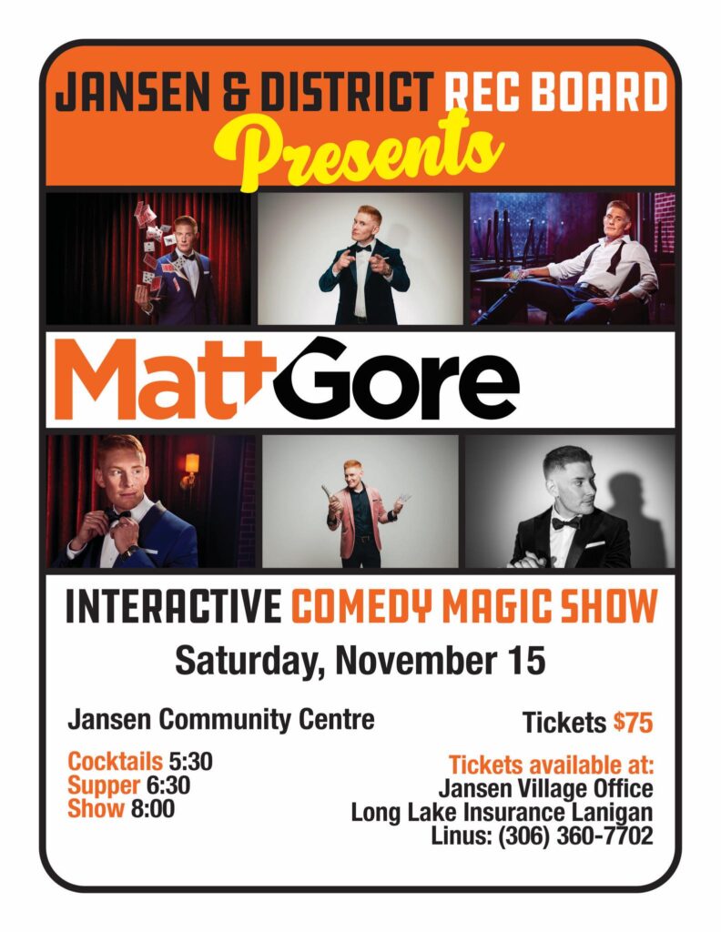 Matt Gore- Interactive Comedy Magic Show @ Jansen Community Centre